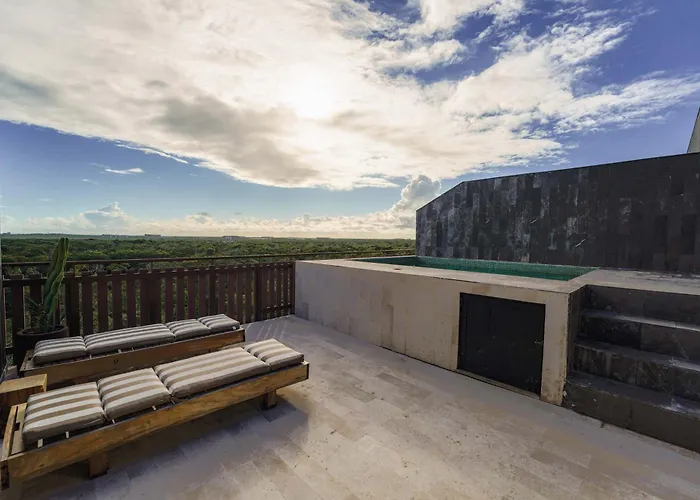Amira Luxury 3br Ph With Rooftop Pool & Shared Gym Tulum